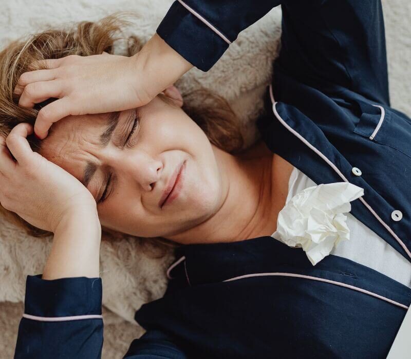 Woman Burned Out from Work and Life
