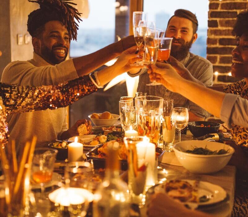 Non alcoholic wines and food pairings with friends