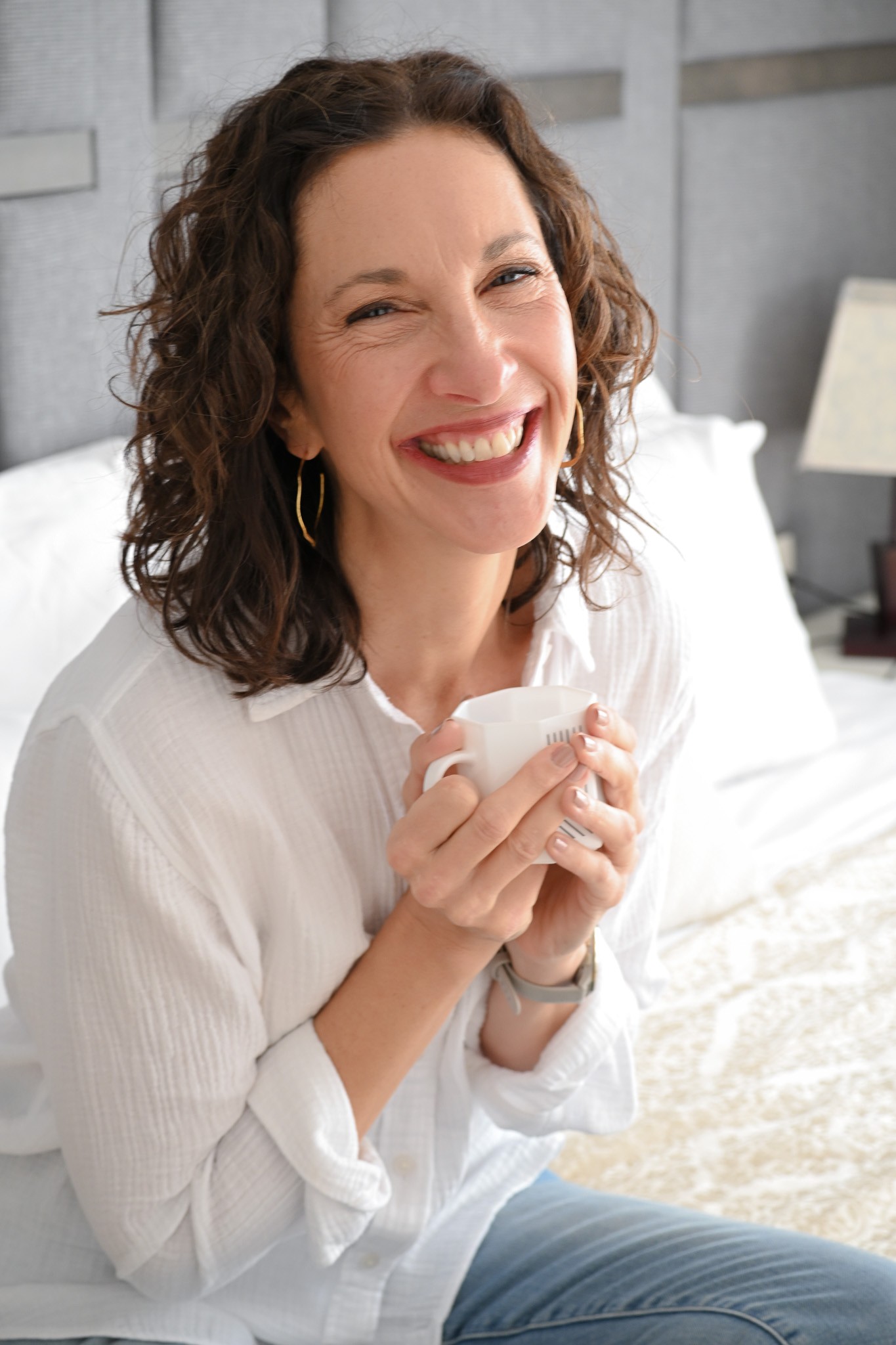 Jennifer just enjoying life and moments in the morning